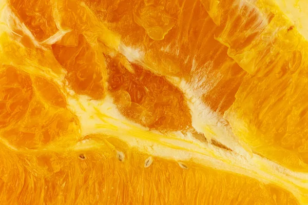 Порезанный Оранжевый Крупным Планом Срез Оранжевого Фона Текстуры — стоковое фото