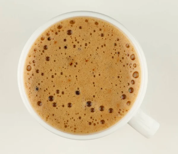 Mokka Coffee Drink Foam White Cup — Foto de Stock