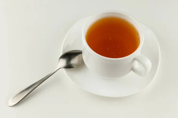 Grüner Tee Einer Weißen Tasse — Stockfoto