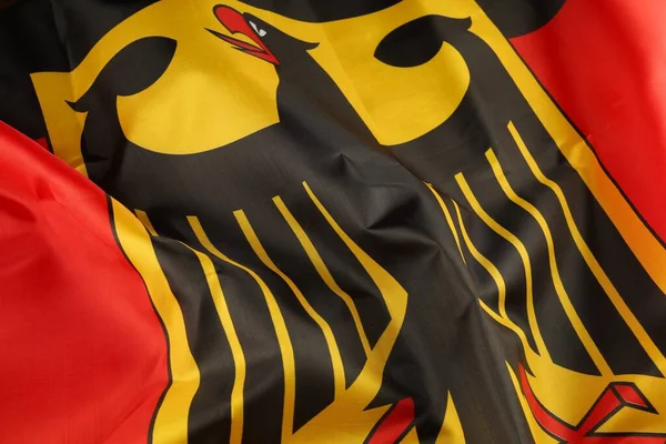 Germany Silk Flag Close — Stock Fotó