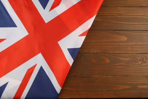 Σημαία Της Μεγάλης Βρετανίας Και Τόπος Για Κείμενο Αντιμετωπίσει Διάστημα — Φωτογραφία Αρχείου