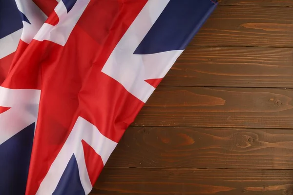 Σημαία Της Μεγάλης Βρετανίας Και Τόπος Για Κείμενο Αντιμετωπίσει Διάστημα — Φωτογραφία Αρχείου