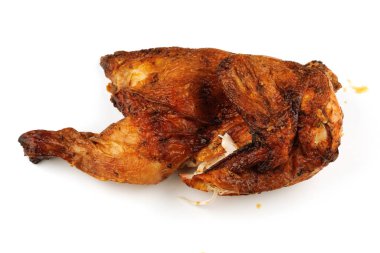Roasted chicken part isolate white background