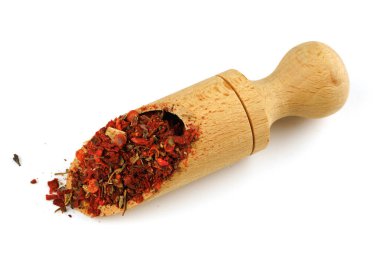 seasoning for pilaf in a scoop isolate