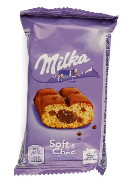 LVIV, UKRAINE - February 25, 2022: milka soft and choc