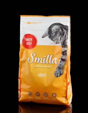 LVIV, UKRAINE - March 04, 2022: Smilla German cat food