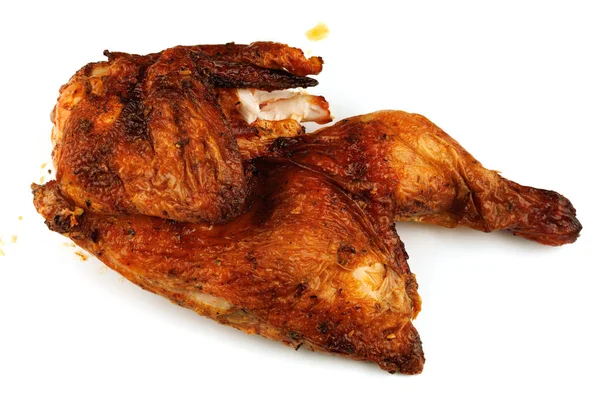 Roasted chicken part isolate white background