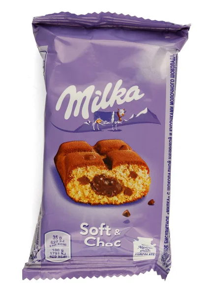 LVIV, UKRAINE - February 25, 2022: milka soft and choc