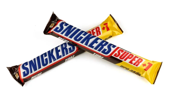 Lviv Ukraine March 2022 Snickers Super —  Fotos de Stock