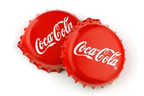 Lviv Ukraine March 2022 Coca Cola Soft Drink Cap — Stok fotoğraf