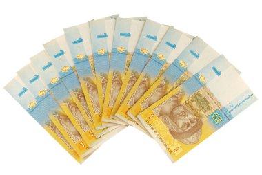 LVIV, UKRAINE - March 28, 2022: Ukrainian hryvnia money denomination 1