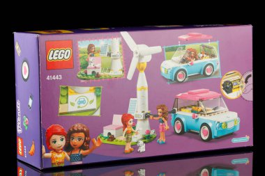 LVIV, UKRAINE - April 02, 2022: Lego children's toy constructor in a box