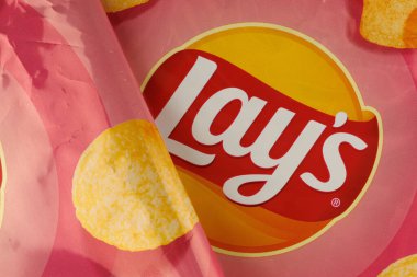 LVIV, UKRAINE - April 02, 2022: Lays chips in the package