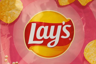 LVIV, UKRAINE - April 02, 2022: Lays chips in the package