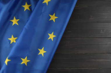 Flag of European Union place for text cope space