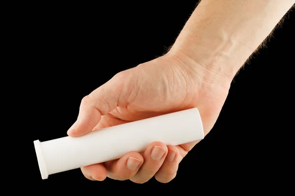 Plastic White Tube Hand — Stock Fotó