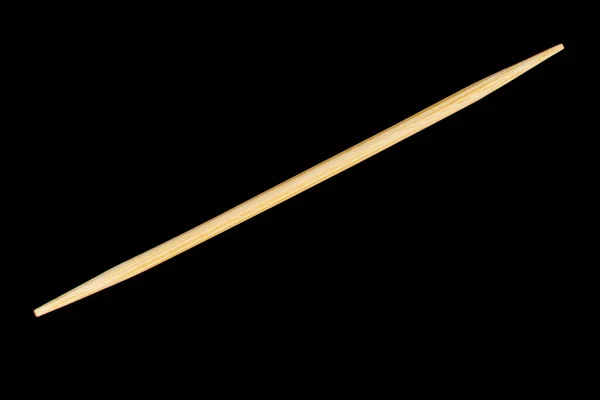 Toothpick One Black Background Close — Stockfoto