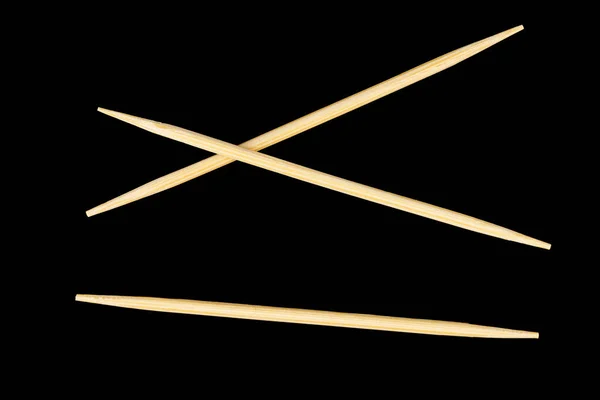 Toothpick Multiple Black Background Close — Stockfoto