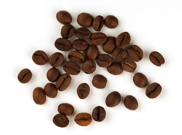 Several Coffee Beans White Background — Stock Photo, Image