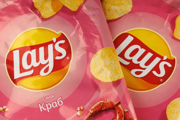 Lviv Ukraine April 2022 Lays Chips Package — Fotografia de Stock