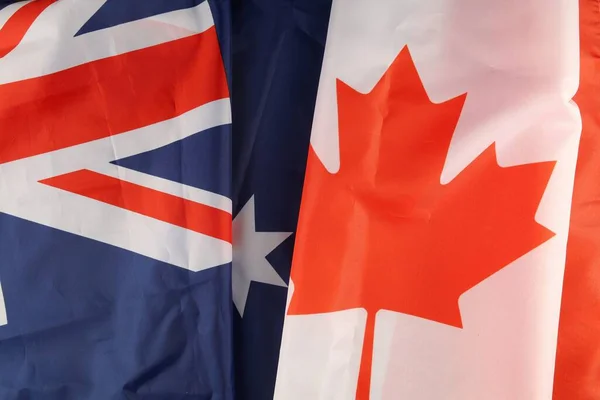 Flag Australia Canada — 스톡 사진