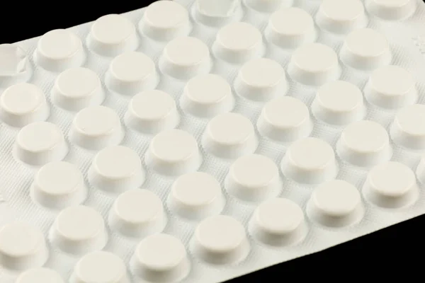 Pills White Blister — Stock Photo, Image