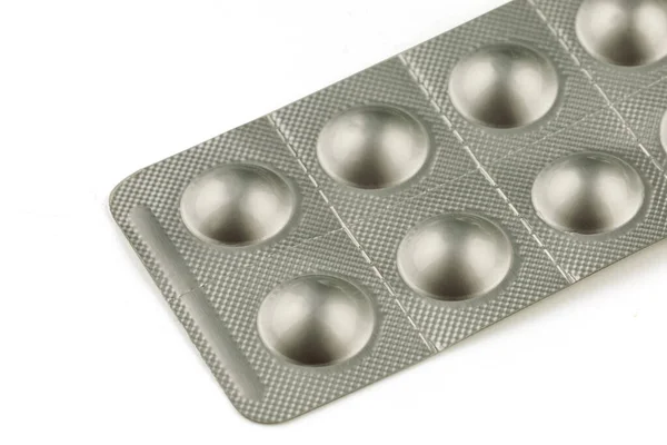 Tablets Metal Blister — Stock Photo, Image