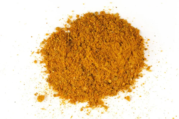 Curry Powder Seasoning Isolate Close — Stok fotoğraf