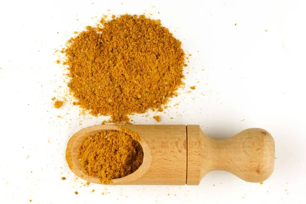 Curry Powder Seasoning Scoop — Zdjęcie stockowe