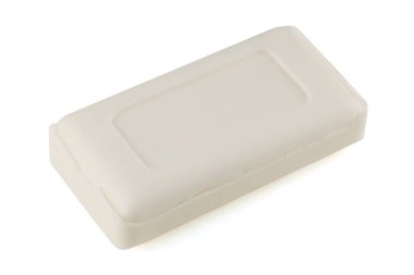 White soap on a white background isolate