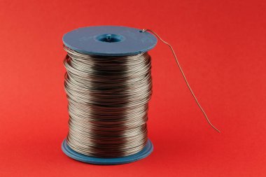 Coil of thin steel iron wire