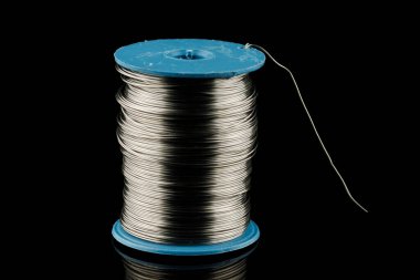 Coil of thin steel iron wire