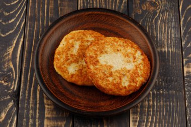 Fish cutlets on a plate