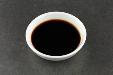 soy sauce bowl on a concrete background