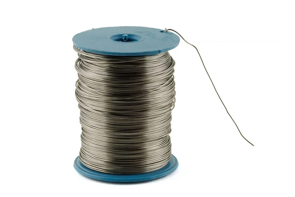 Coil Thin Steel Iron Wire — Foto de Stock