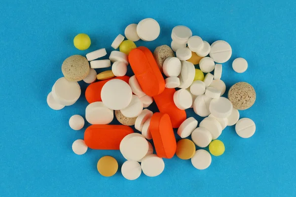Lots Pills Pile — Stockfoto