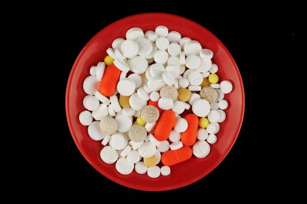 Lots Pills Pile — 图库照片