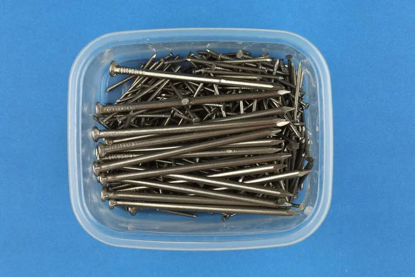Nails Box Construction Nails — Stockfoto