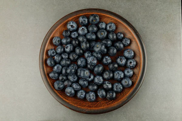 Blueberry Plate Close — Stockfoto