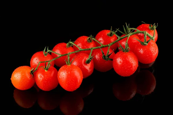 Tomates Cereja Fundo Escuro — Fotografia de Stock