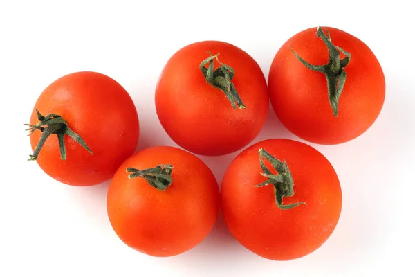 Cherry Tomatoes Isolate Top View — Foto de Stock