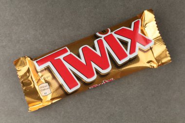 LVIV, UKRAINE - July 20, 2022: Twix chocolate bar