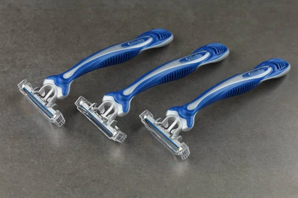 Lviv Ukraine July 2022 Gillette Blue Shavers — Stock fotografie