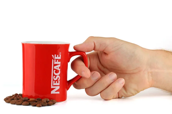 Lviv Ukraine July 2022 Nescafe Red Cup — Stock Photo, Image