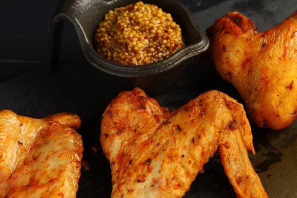 Fried Chicken Wings Delicious Food Fried Chicken — Stok fotoğraf