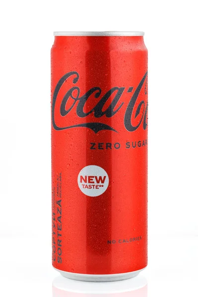 Lviv Ukraine 2022 Coca Cola Zero Sugar Can — 스톡 사진