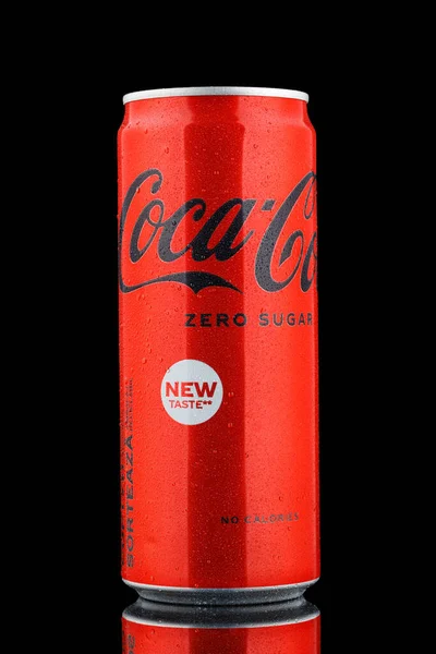 Lviv Ucrânia Setembro 2022 Coca Cola Zero Açúcar Pode — Fotografia de Stock