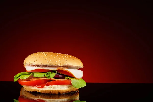 Schöner Burger Platz Für Textverarbeitung — Stockfoto