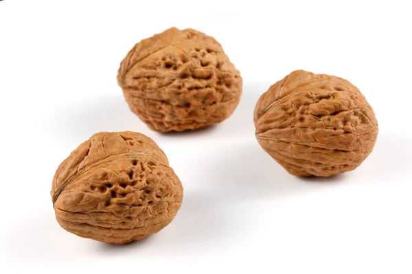 Big Walnuts Isolate White — Stock Photo, Image