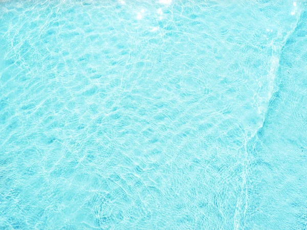 Clear Blue Sea Water Sunny Day Top View Calm Wave — Zdjęcie stockowe